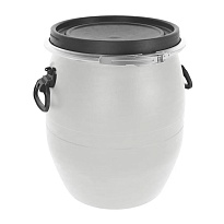 Бочка пластиковая 48 л с хомутом белая в Георгиевске