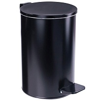 Ведро для мусора с педалью, усиленное, Титан, 10 л, черное, оцинкованная сталь в Георгиевске Ведро для мусора с педалью, усиленное, Титан, 10 л, черное, оцинкованная сталь в Георгиевске