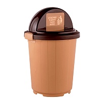Мусорный бак с крышкой - клавишей 105 л бежевый 105 бежевый в Георгиевске Мусорный бак с крышкой - клавишей 105 л бежевый 105 бежевый в Георгиевске
