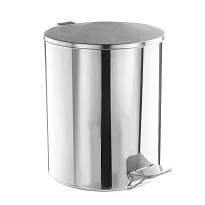 Ведро для мусора с педалью, усиленное, Титан, 15 л, нержавеющая сталь, хром в Георгиевске
