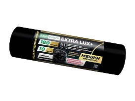 Мешки для мусора 180 л, черные, в рулоне 10 шт., ПВД, 60 мкм, 1100х930 мм, EXTRA LUX+, 1801098 в Георгиевске Мешки для мусора 180 л, черные, в рулоне 10 шт., ПВД, 60 мкм, 1100х930 мм, EXTRA LUX+, 1801098 в Георгиевске