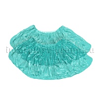 Бахилы бирюзовые 2000 шт (1000 пар), 16 мкм, однослойные, с одной резинкой, Эконом в Георгиевске