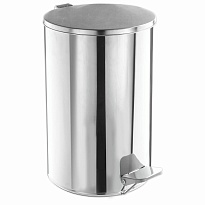 Ведро для мусора с педалью, усиленное, Титан, 20 л, кольцо под мешок, нержавеющая сталь, хром в Георгиевске Ведро для мусора с педалью, усиленное, Титан, 20 л, кольцо под мешок, нержавеющая сталь, хром в Георгиевске
