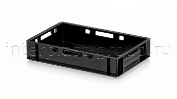 Ящик для мяса и колбасных изделий Е-1 черный в Георгиевске Ящик для мяса и колбасных изделий Е-1 черный в Георгиевске