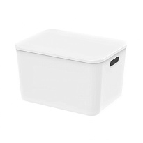 Ящик пластиковый вкладываемый белый 410х305х245 мм в Георгиевске