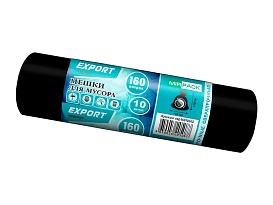 Мешки для мусора 160 л, ароматизированные, черные, в рулоне 10 шт., ПВД, 80 мкм, 1100х930 мм, EXPORT, exp16010142 в Георгиевске Мешки для мусора 160 л, ароматизированные, черные, в рулоне 10 шт., ПВД, 80 мкм, 1100х930 мм, EXPORT, exp16010142 в Георгиевске