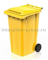 Контейнер для мусора 240 л желтый облегченный 240 желтый в Георгиевске