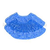 Бахилы голубые 2000 шт (1000 пар), 16 мкм, однослойные, с одной резинкой, Эконом в Георгиевске