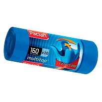 Мешки для мусора 160 л, с ушками, синие, в рулоне 10 шт., ПВД, 30 мкм, 1250х900 мм, PACLAN Multitop, 604064 в Георгиевске Мешки для мусора 160 л, с ушками, синие, в рулоне 10 шт., ПВД, 30 мкм, 1250х900 мм, PACLAN Multitop, 604064 в Георгиевске