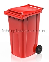 Контейнер для мусора 240 л красный облегченный 240 красный в Георгиевске Контейнер для мусора 240 л красный облегченный 240 красный в Георгиевске