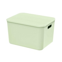 Ящик пластиковый вкладываемый светло-зеленый 410х305х245 мм в Георгиевске