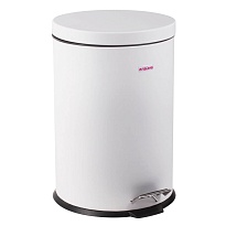 Ведро-контейнер для мусора (урна) с педалью LAIMA Classic, 12 л, белое, глянцевое, металл, со съемным внутренним ведром в Георгиевске Ведро-контейнер для мусора (урна) с педалью LAIMA Classic, 12 л, белое, глянцевое, металл, со съемным внутренним ведром в Георгиевске