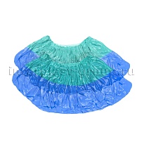 Бахилы бирюзово-синие 1000 шт (500 пар), 64 мкм, двойная подошва, двойная резинка, Особопрочные+ в Георгиевске