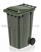Контейнер для мусора 240 л зеленый облегченный