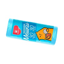 Мешки для мусора 30 л, синие, в рулоне 30 шт., ПНД, 5 мкм, 560х480 мм, Эконом, МЭ3841 (ПМ-30-30) в Георгиевске Мешки для мусора 30 л, синие, в рулоне 30 шт., ПНД, 5 мкм, 560х480 мм, Эконом, МЭ3841 (ПМ-30-30) в Георгиевске